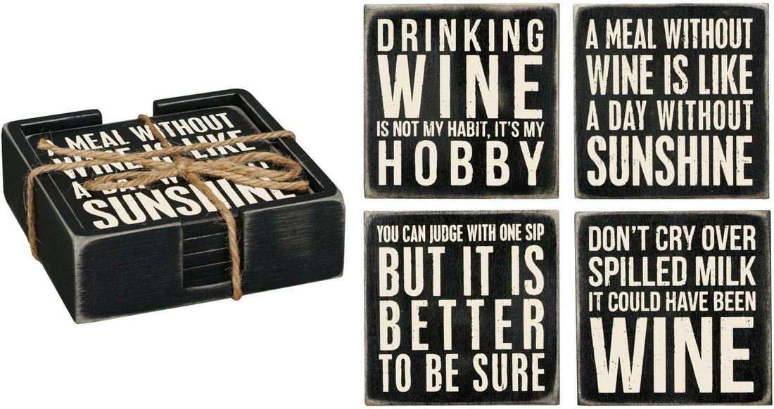 Primitives by Kathy - Wine Coaster Set