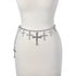 Girly - CROSS PANDENT CHAIN BELT WITH RHINESTONE ACCENTS