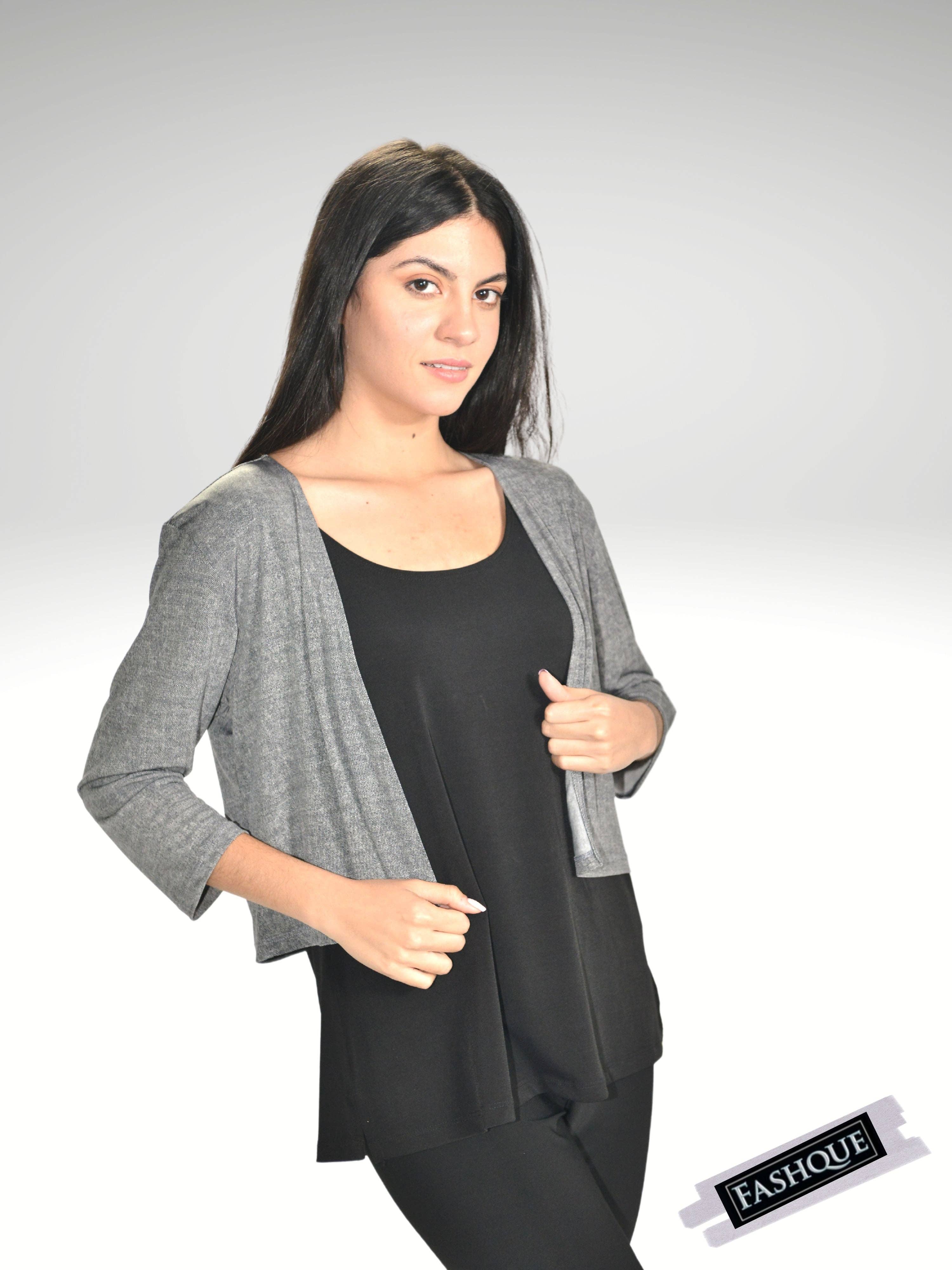 Fashque Designs - Bolero with 3/4 Sleeves - T360