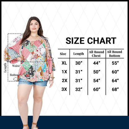 - The Bohemian Patchwork Peasant Top