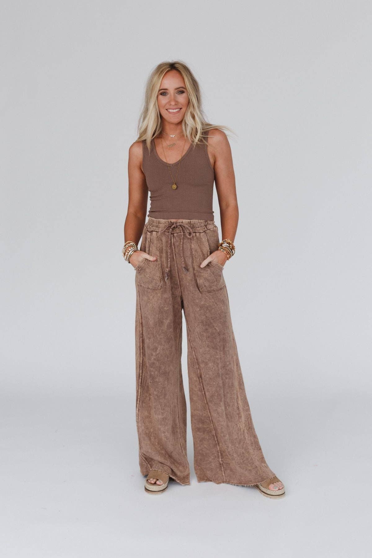 Three Bird Nest - Relaxing Robin Wide Leg Pant - New Mauve