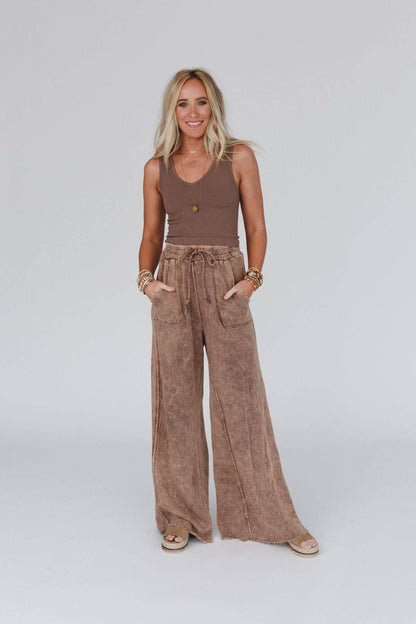 Three Bird Nest - Relaxing Robin Wide Leg Pant - New Mauve