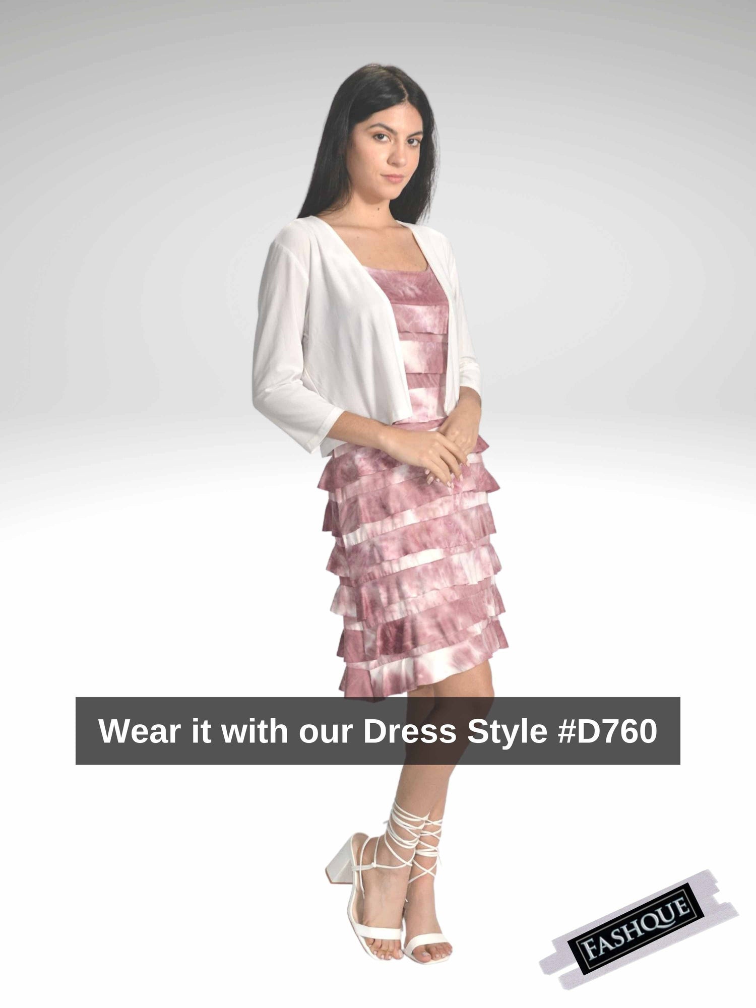 Fashque Designs - Bolero with 3/4 Sleeves - T360