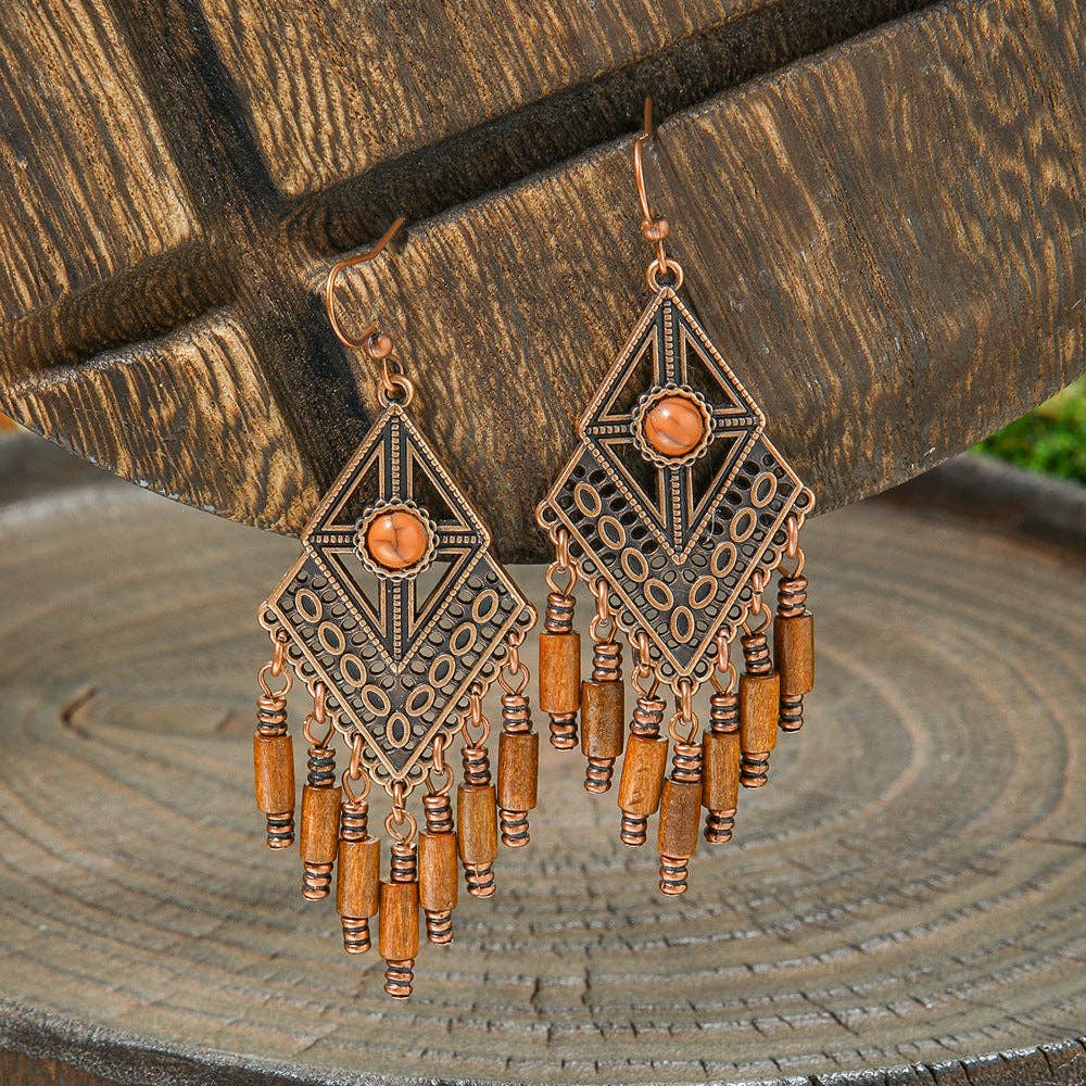 The Sweetpea Boutique - Bohemian Style Vintage Brown Earrings (20 pair to choose from)