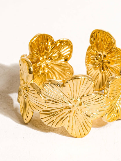 Flânerie by MAIQ - Josée 18K Gold Non-Tarnish Flower Ring