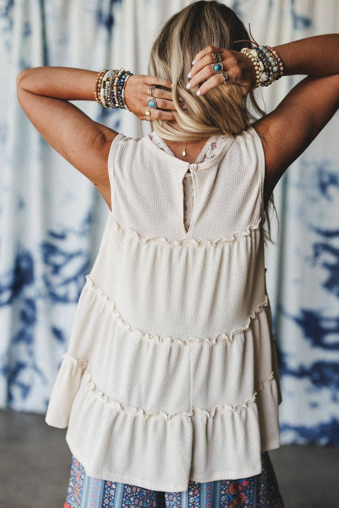 Three Bird Nest - Dreamy Tiers Top - Cream