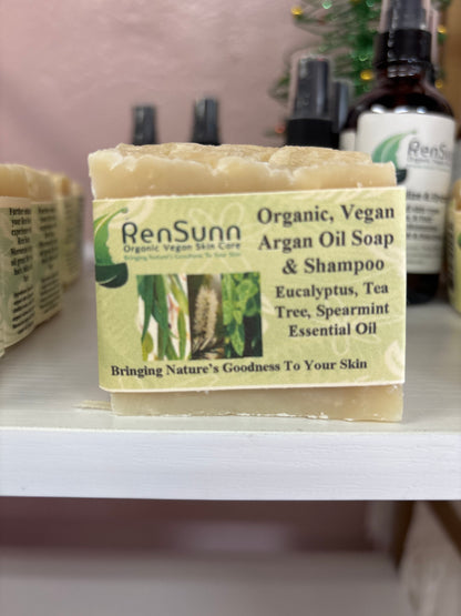 RenSunn Organic, Vegan, 100% Argan Oil Soap and Shampoo Bar