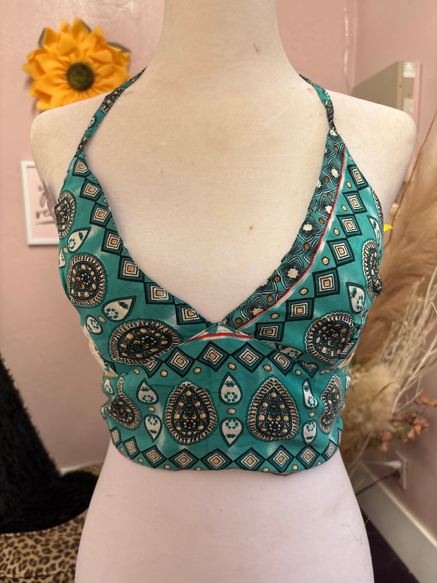 Paths of the Spirit- Silk Halter Top