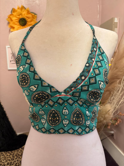 Paths of the Spirit- Silk Halter Top
