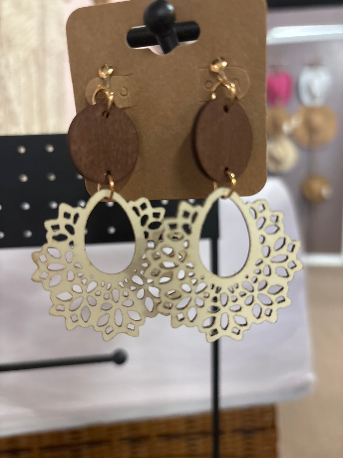 OhHeyBec--Clip on dangle earrings
