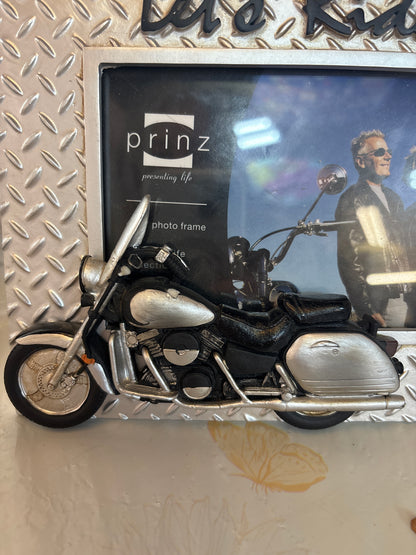 Whimsy- Let’s Ride Motorcycle Photo Frame 4x6