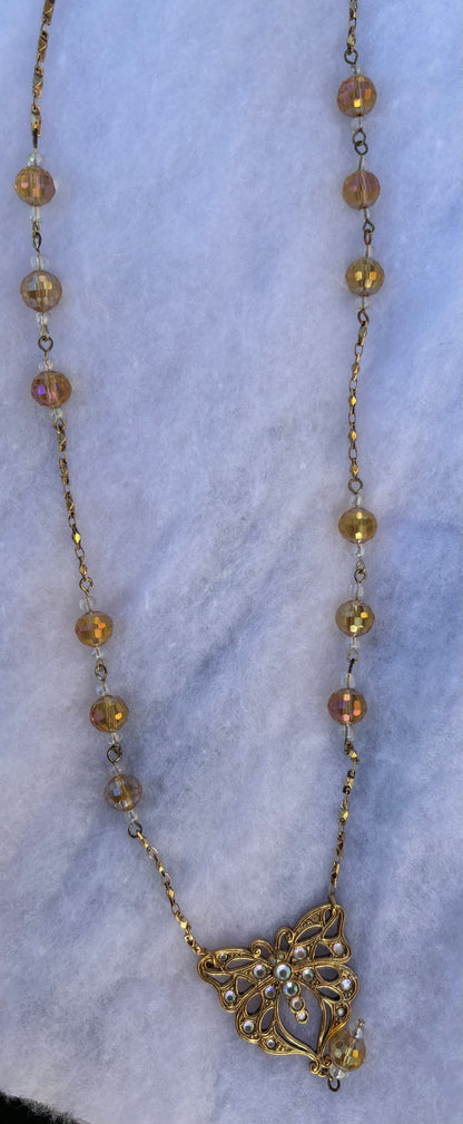 Butterfly Dream Amber Necklace