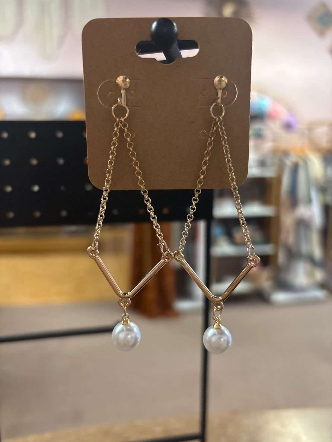 OhHeyBec--Clip on dangle earrings
