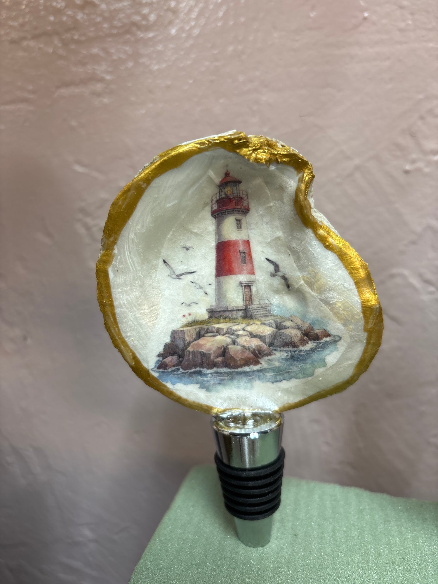 Decoupage Wine Stopper