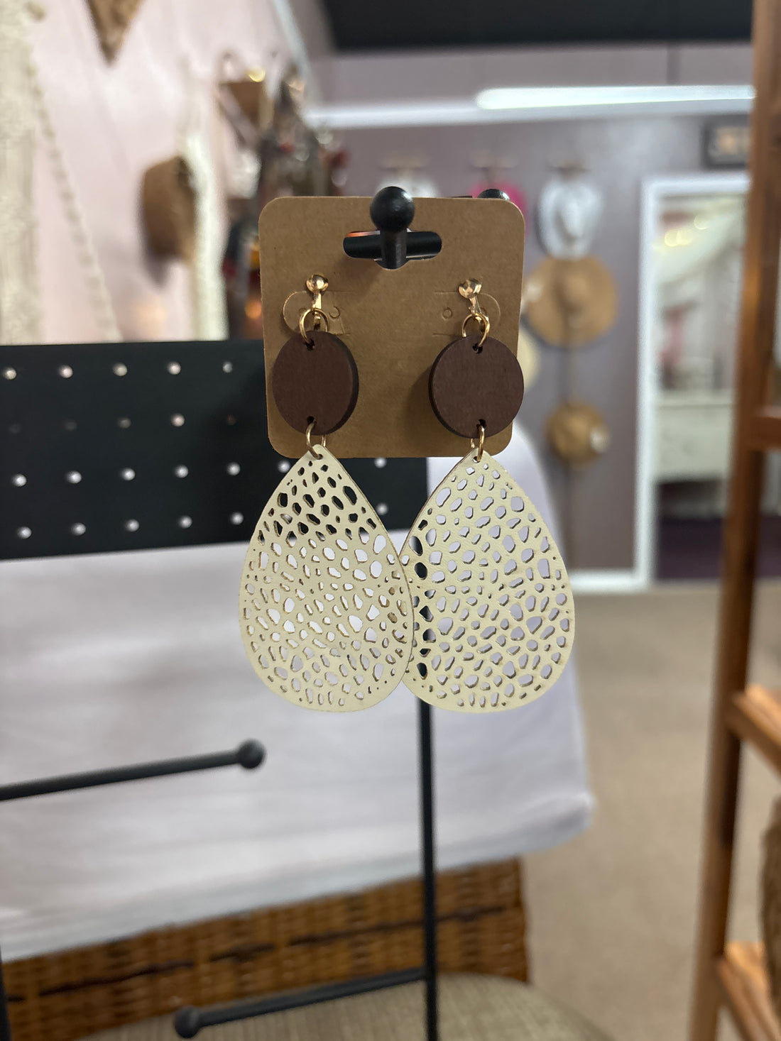 OhHeyBec--Clip on dangle earrings