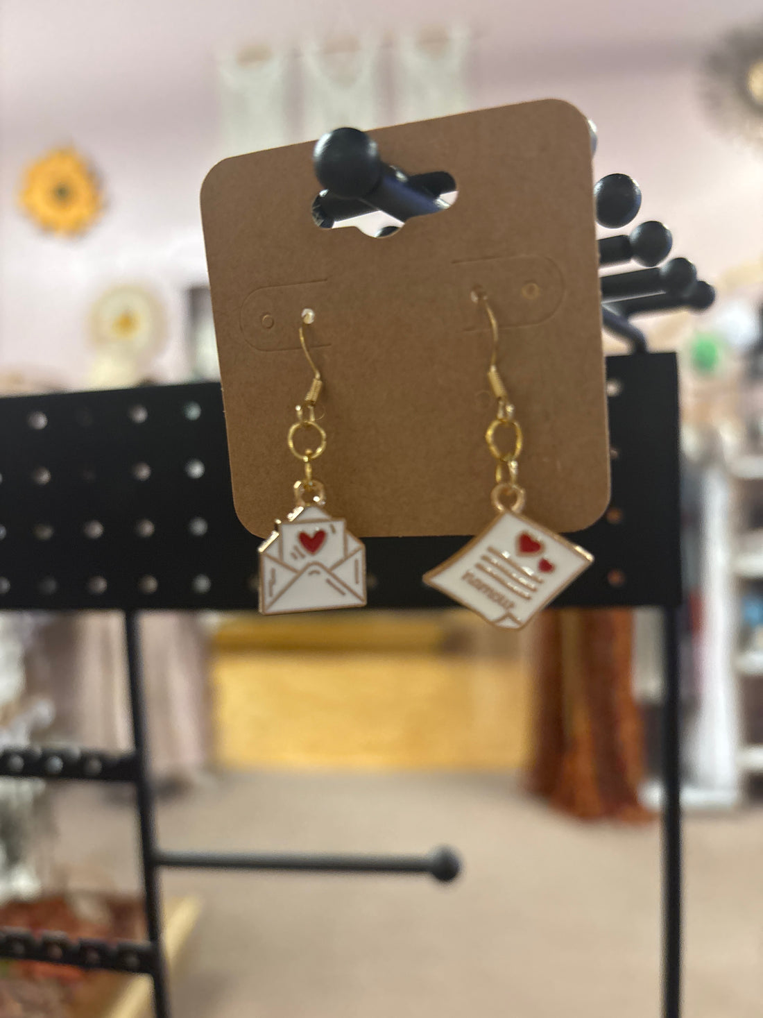 OhHeyBec--Love letter dangle earrings