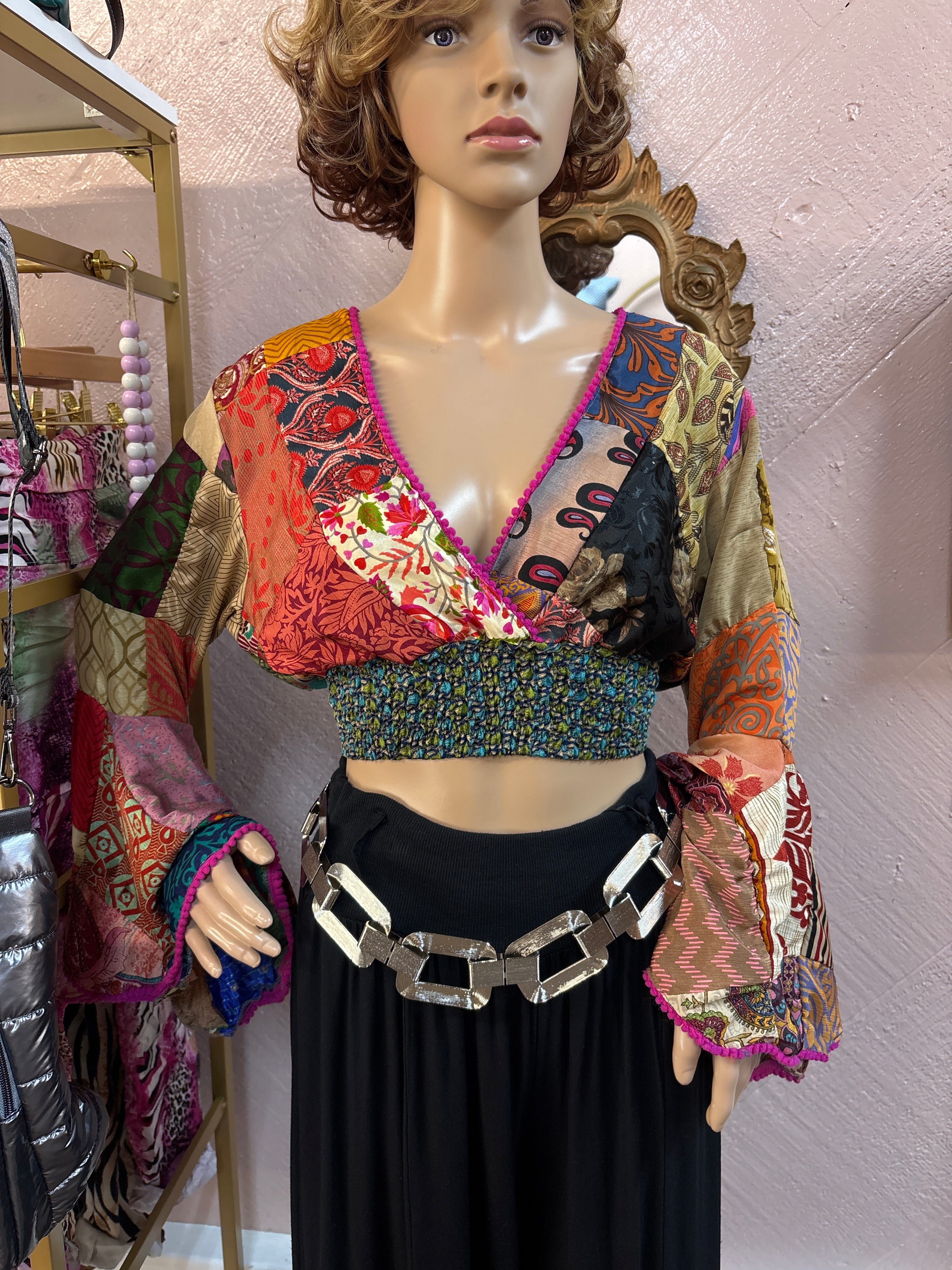 Paths of the Spirit- Funky Crop Top