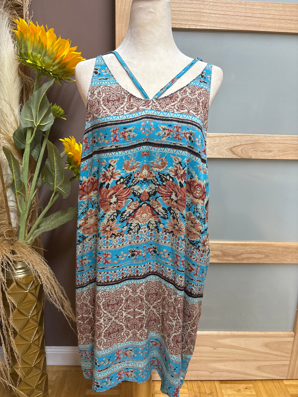 Angie- Fall Floral Sundress