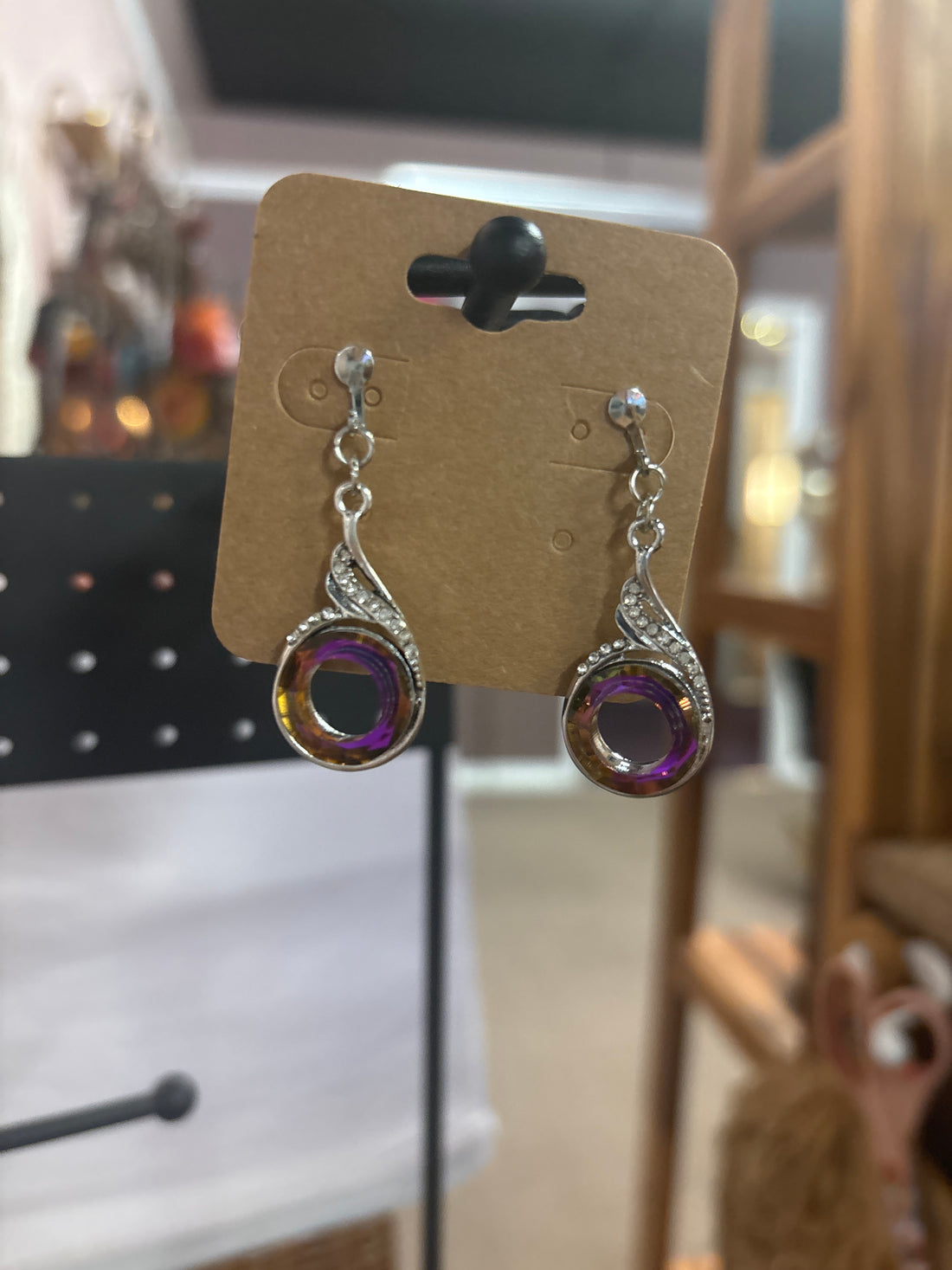 OhHeyBec Clip-- on dangle earrings