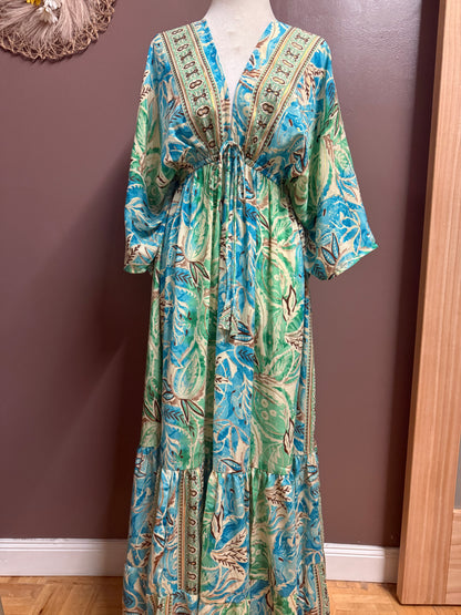 Indian Tropical Fashions-BoHo Silk Dress