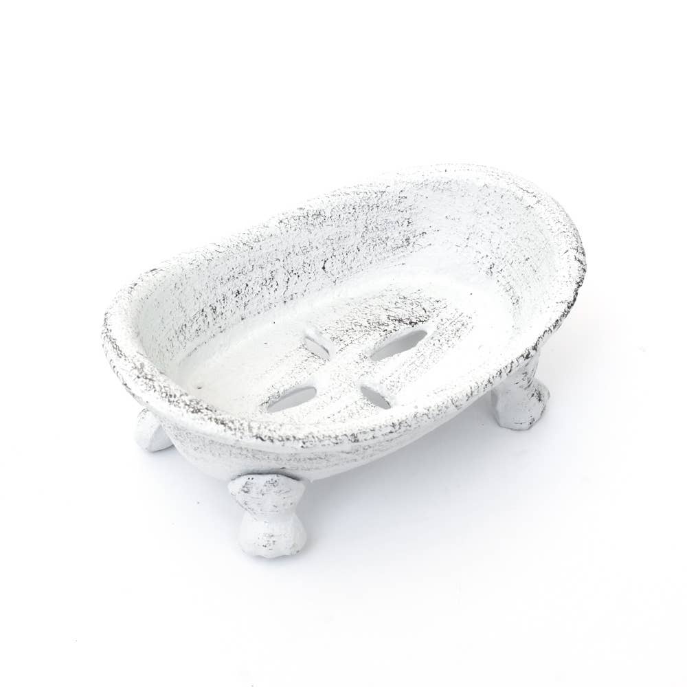 FinchBerry - Vintage Iron Clawfoot Soap Dish Home Bathroom Decor