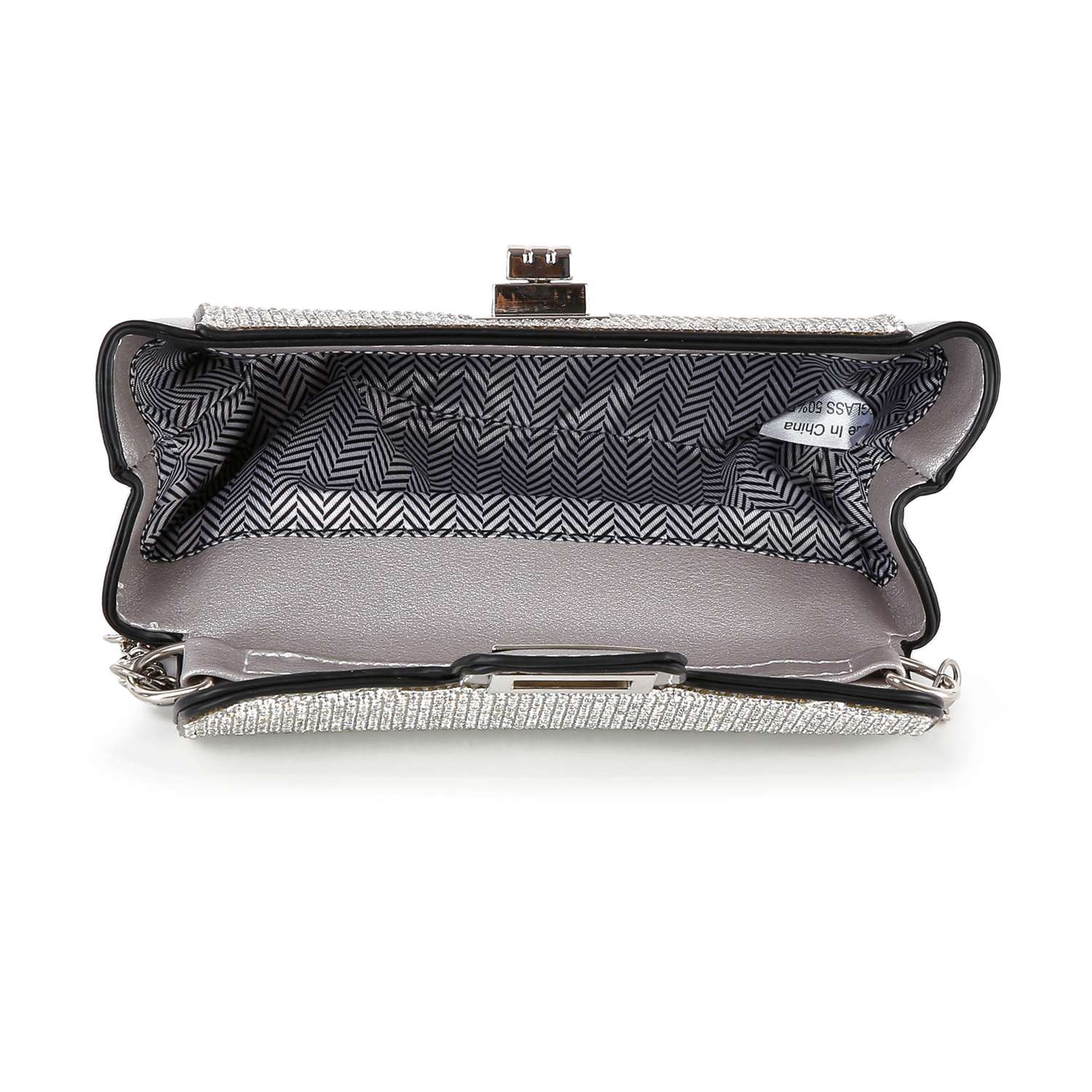 Handbag Express - Twist Lock Rhinestone Clutch Shoulder Bag