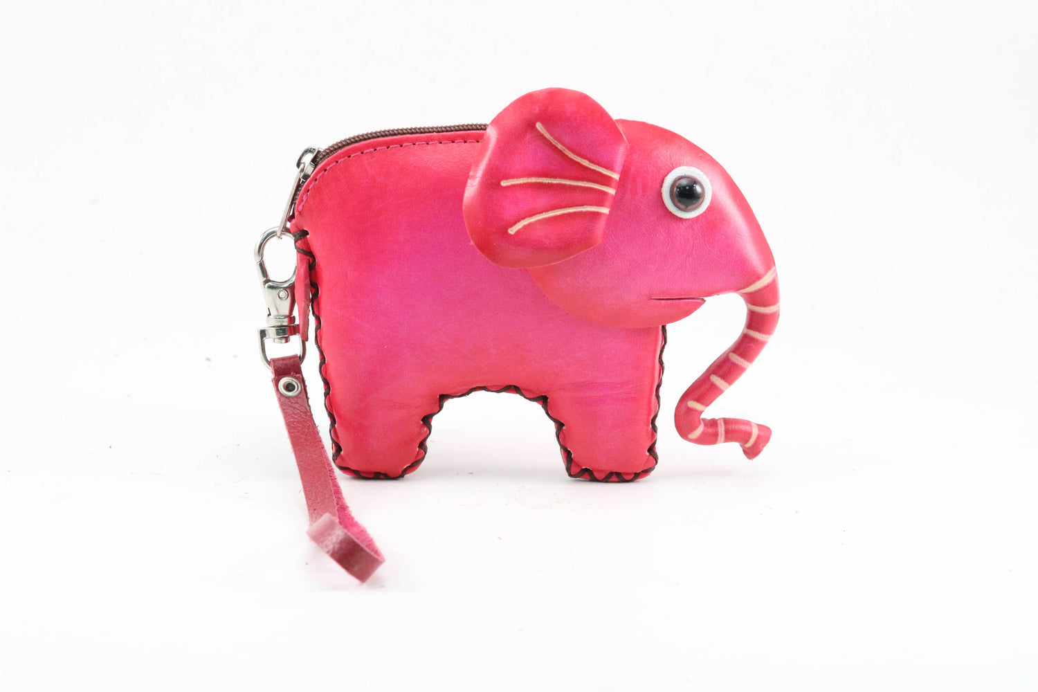 Sunflower Handmade leather inc - E114 Elephant Wristlet Handmade leather coin purse wallet