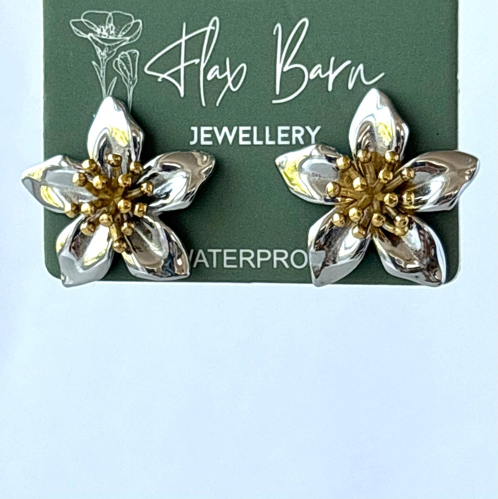 Flax Barn - Tarnish Resistant Blossom Studs