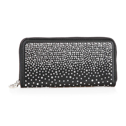 Handbag Express - Glamorous Rhinestone Design Accordion Wallet