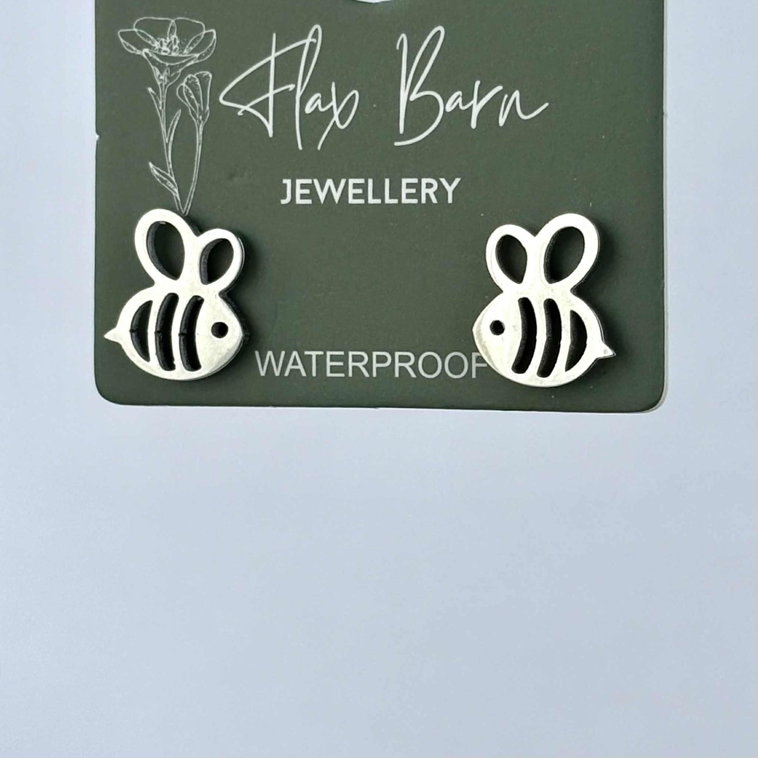 Flax Barn - Tarnish Resistant Bee Studs