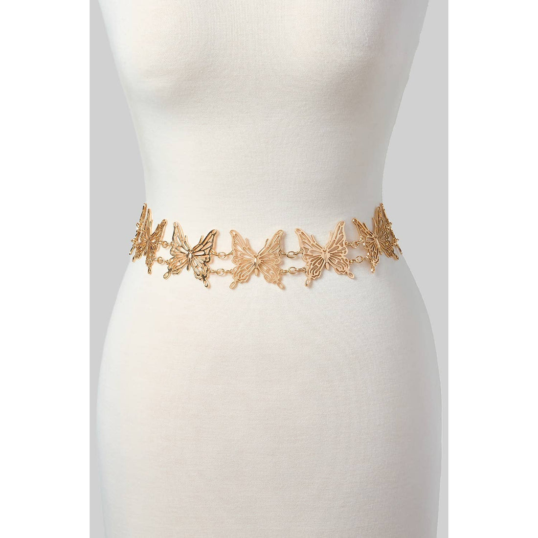 Girly - LASER CUT OUT BUTTERFLY CHAIN BELT