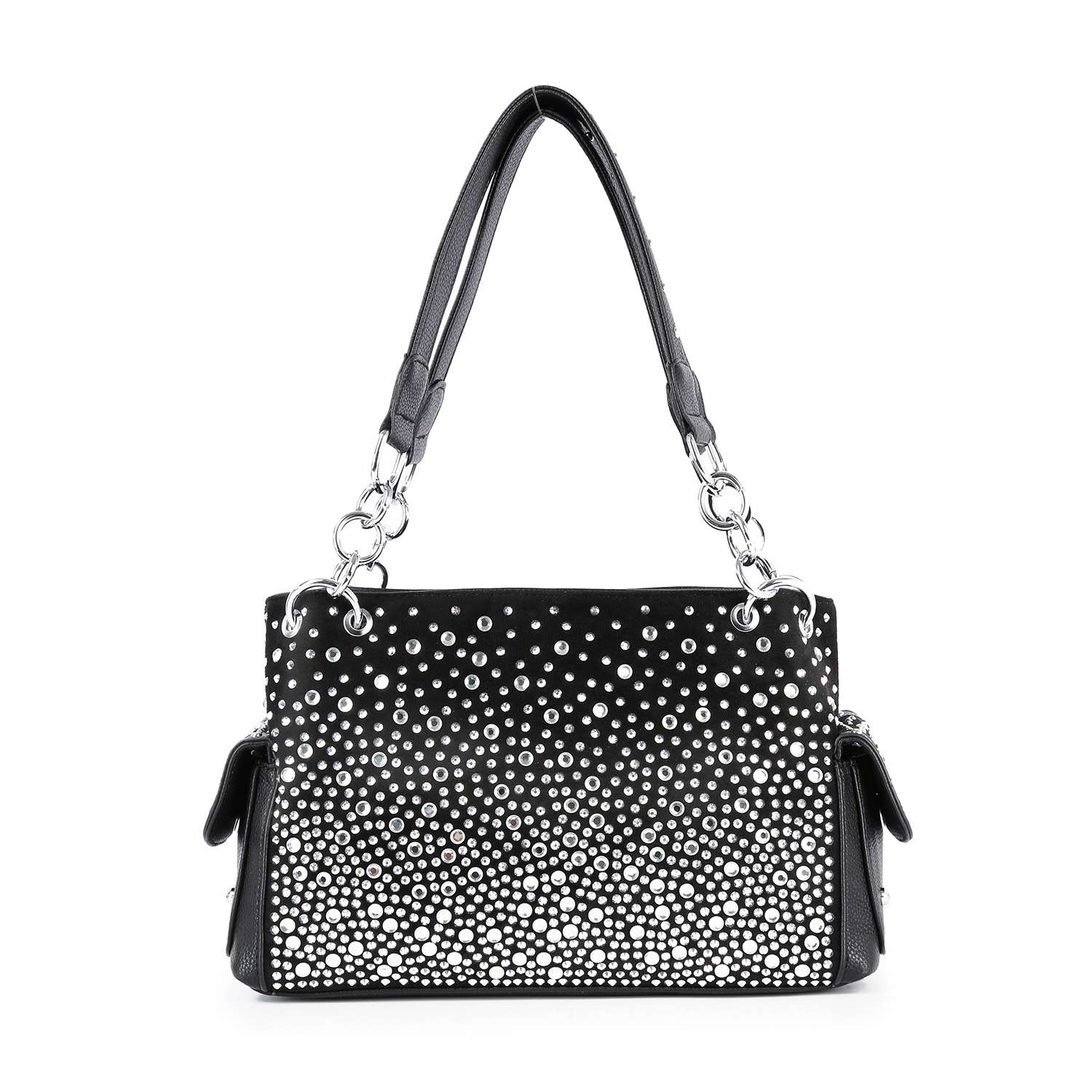 Handbag Express - Glamorous Ombre Rhinestone Patterned Fashion Handbag