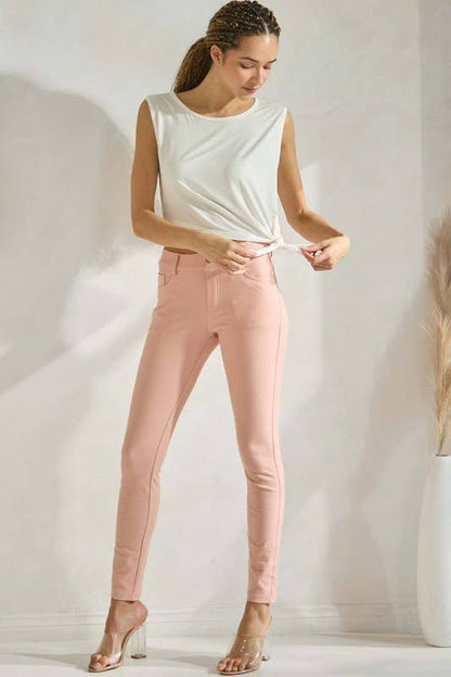 Yelete - Cotton-Blend 5-Pocket Skinny Jeggings