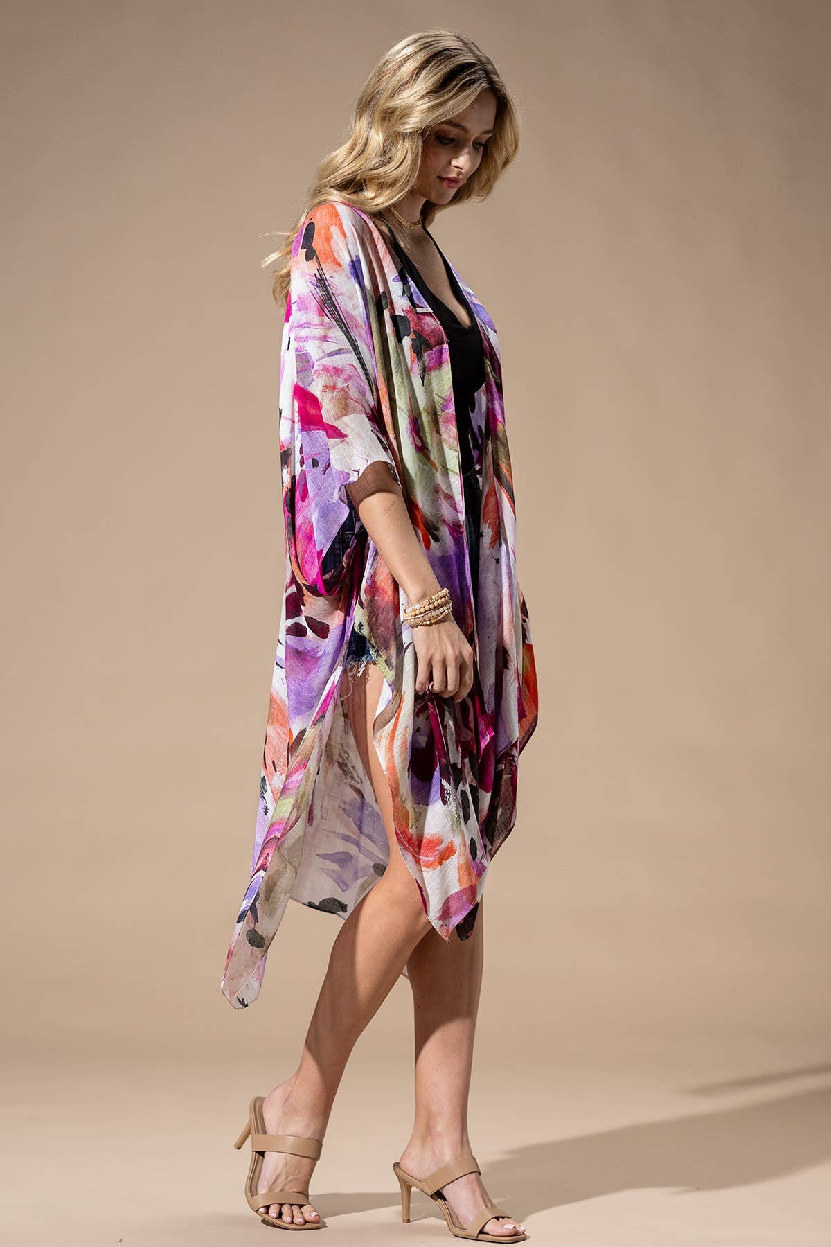 Urbanista - Watercolor Multi Viscose Kimono
