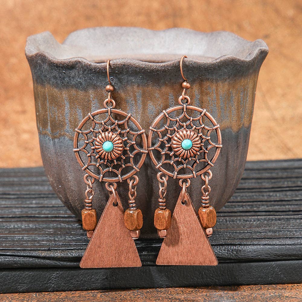 The Sweetpea Boutique - Bohemian Style Vintage Brown Earrings (20 pair to choose from)