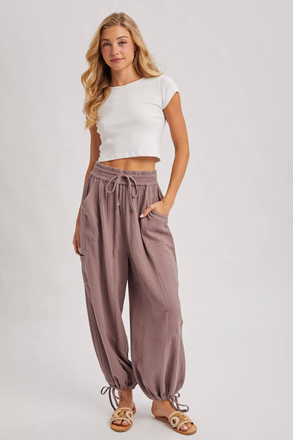 Bluivy - JOGGER HAREM DRAWSTRING PANTS