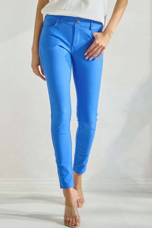 Yelete - Cotton-Blend 5-Pocket Skinny Jeggings