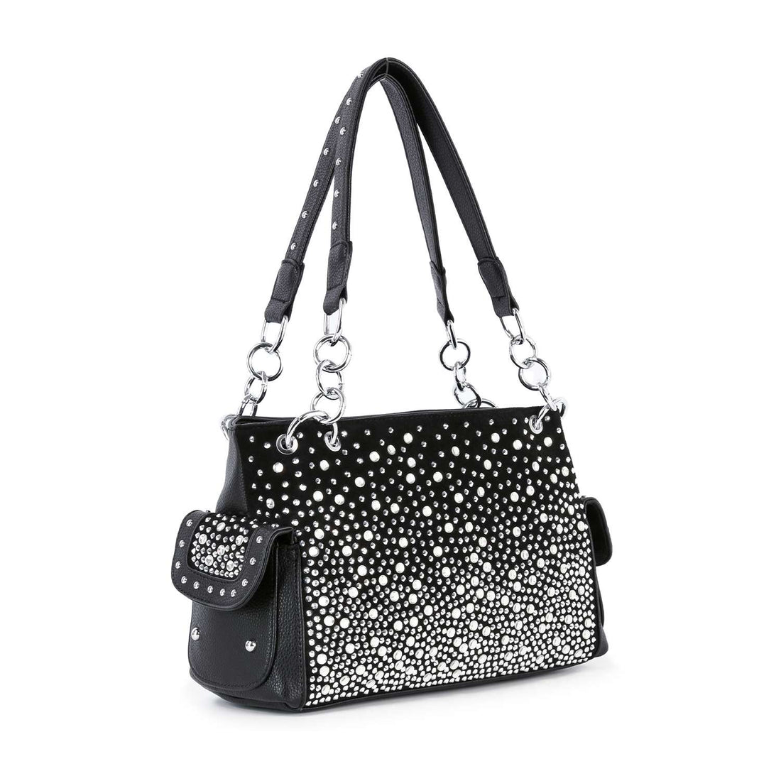 Handbag Express - Glamorous Ombre Rhinestone Patterned Fashion Handbag