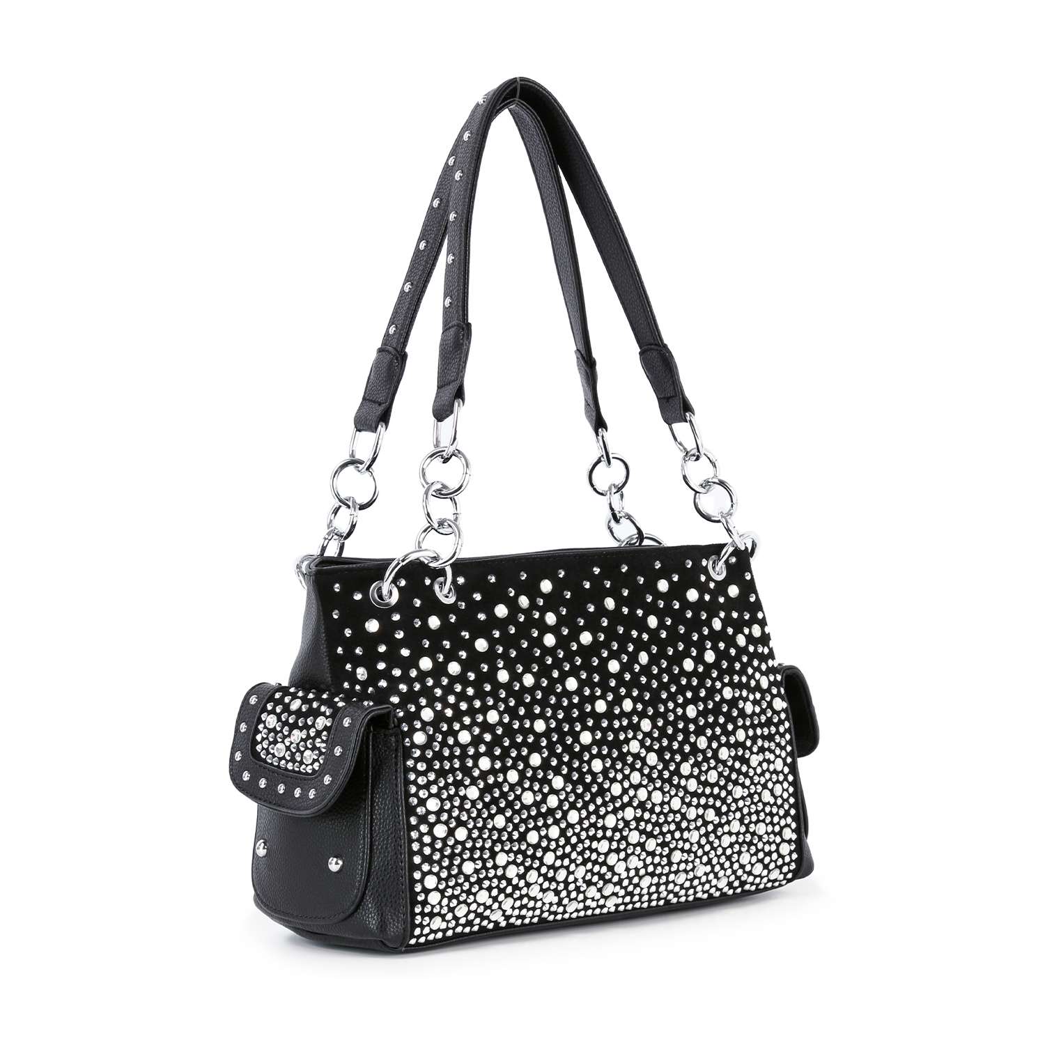 Handbag Express - Glamorous Ombre Rhinestone Patterned Fashion Handbag