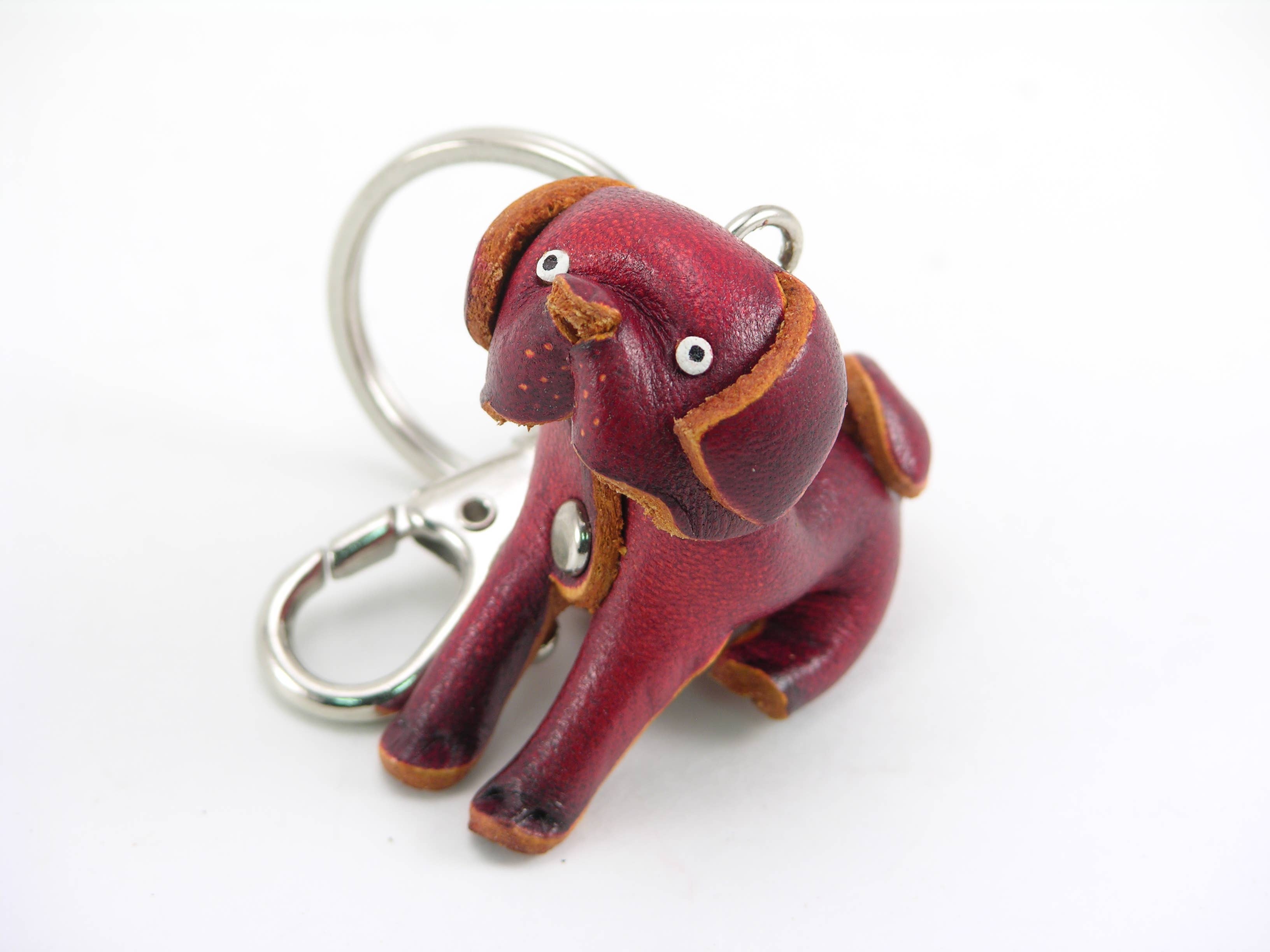  Leather Dog Animal KeyChain puppy