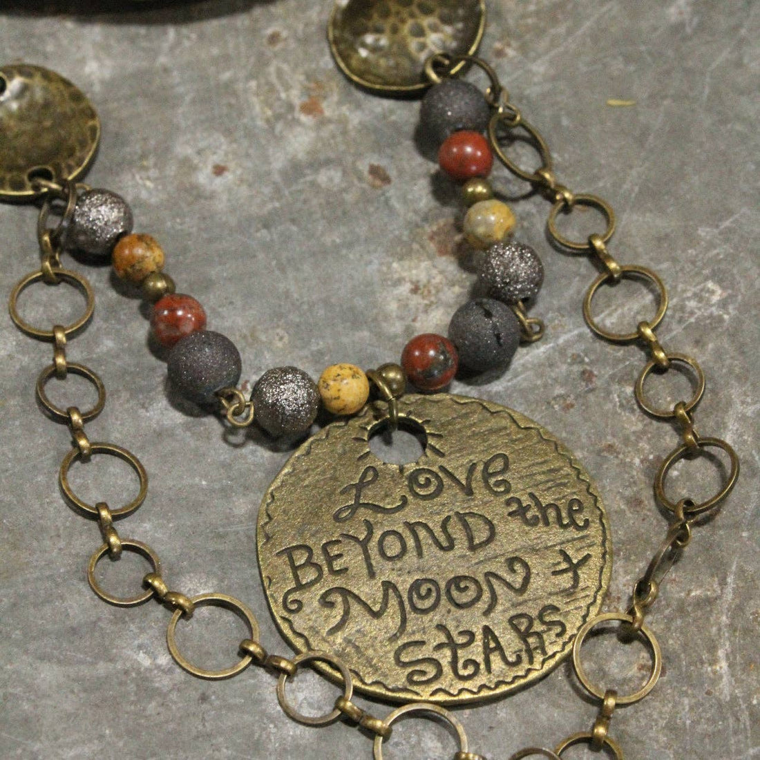 The Primitive Peddler, Inc. - Love Beyond The Moon &amp; Stars Stone Layered Necklace