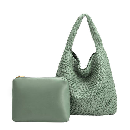 Melie Bianco - Johanna LT Teal Recycled Vegan Shoulder Bag