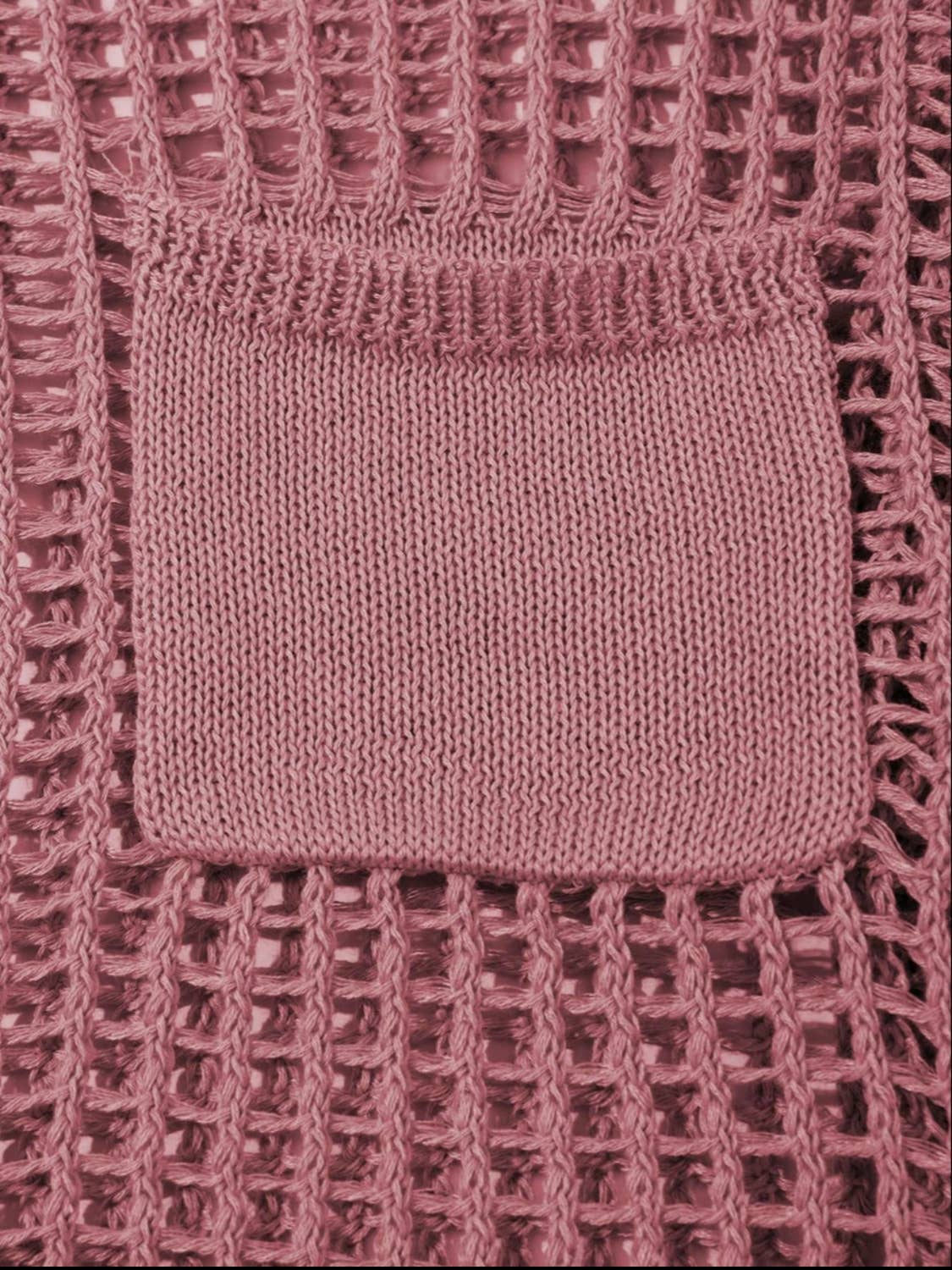 Serenity Collective - Hollow Out Knit Drop Sleeve Sweater