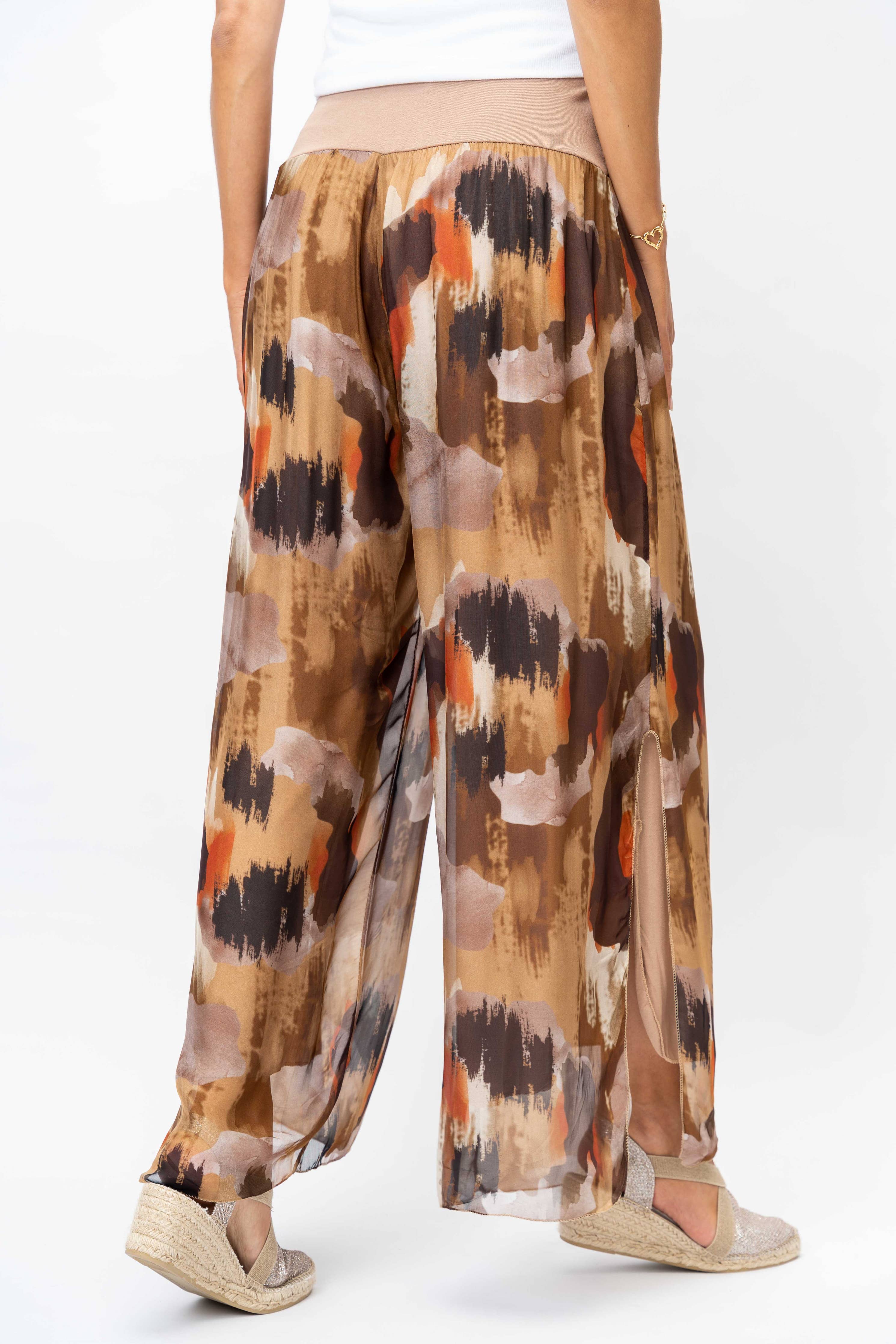 Look Mode Usa - Women printed Silk Pant