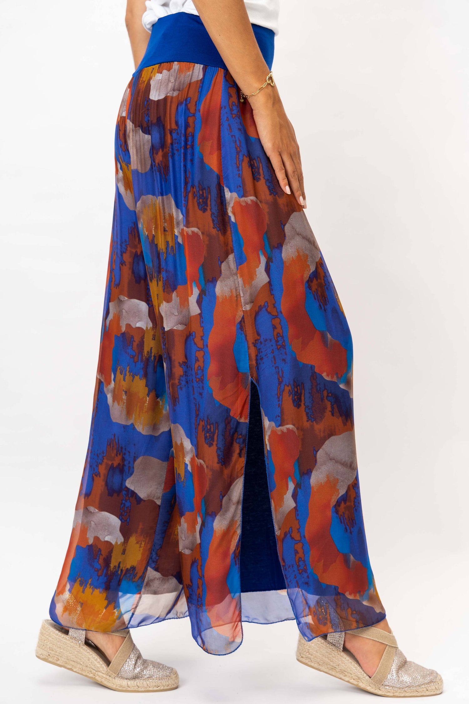 Look Mode Usa - Women printed Silk Pant