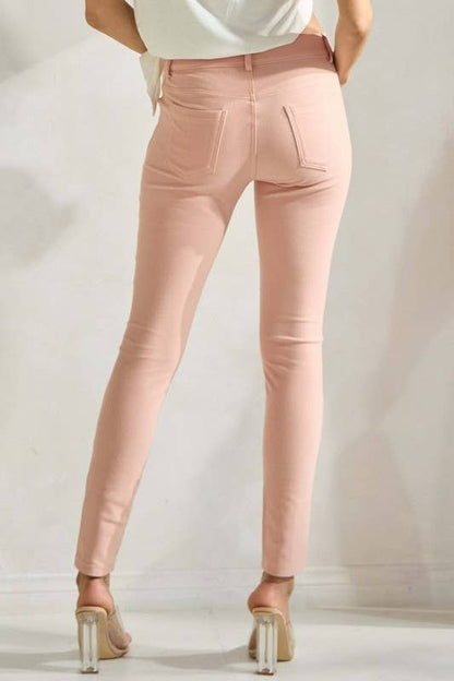 Yelete - Cotton-Blend 5-Pocket Skinny Jeggings