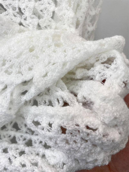 Hope &amp; Sunshine - Embroidered Lace Crop Top