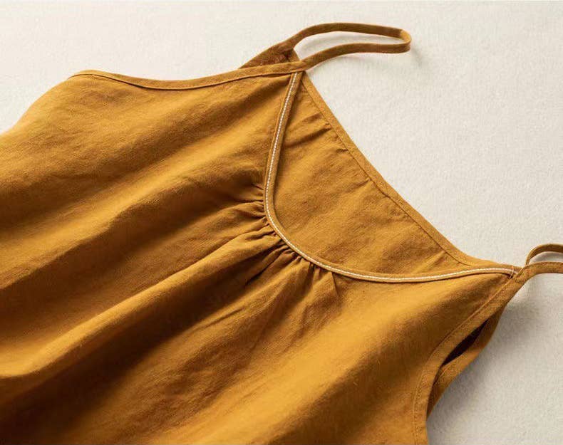 Hope &amp; Sunshine - Cotton Linen Camisole Tank Top