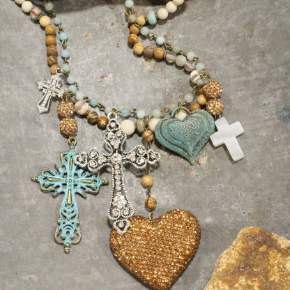 The Primitive Peddler, Inc. - Faith, Hope, &amp; Love Charm&