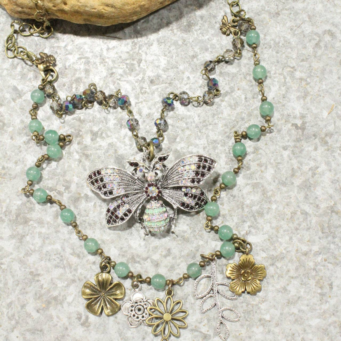 The Primitive Peddler, Inc. - Buzzing By Bee Layered Necklace
